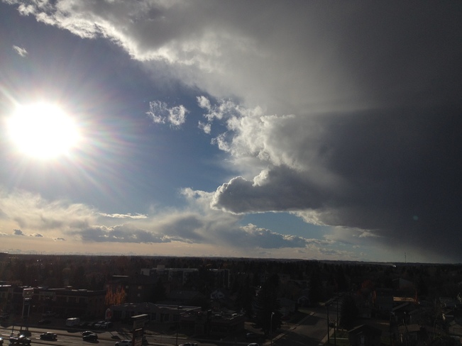 Awesome view of incoming weather from my new condo!!! Red Deer, AB