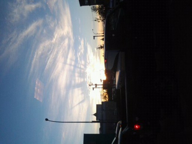 Cloud shadows at sunrise Regina, SK