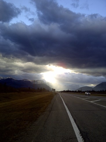 Highway one Calgary-Canmore 