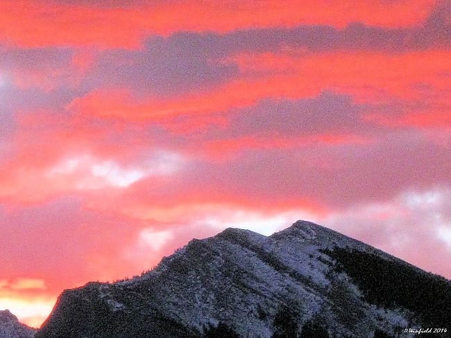 Sunrise in Canadian Rockies Canmore, AB