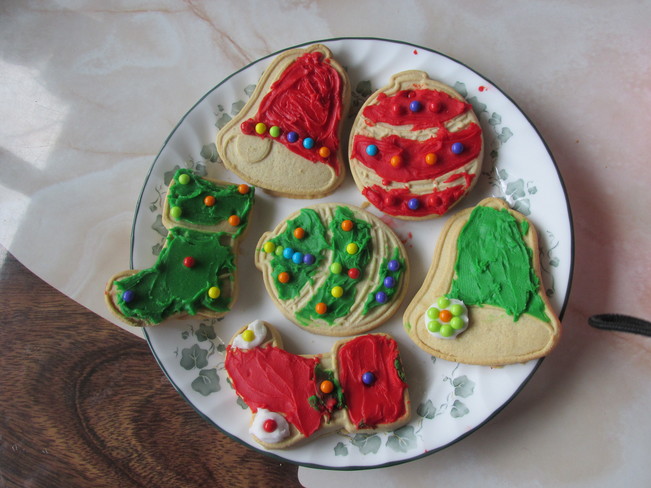 the Grandson's Christmas cookies Surrey, BC