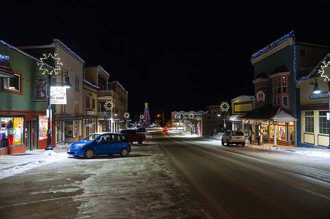 The street to the Christmas Tree 2051-2055 Washington Street, Rossland, BC V0G 1Y0, Canada