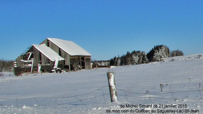 AprÃ¨s la tempÃªte de neige Saint-André-du-Lac-Saint-Jean, QC