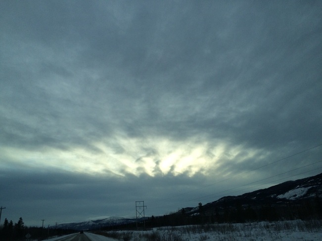 UFO Shaped cloud Whitehorse, Yukon Canada