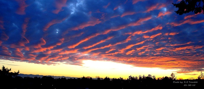 Esquimalt sunset Jan 30 2015 Victoria, BC