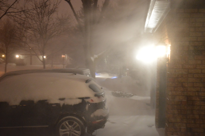 Superbowl Snow storm Getting Underway!!! Burlington, ON