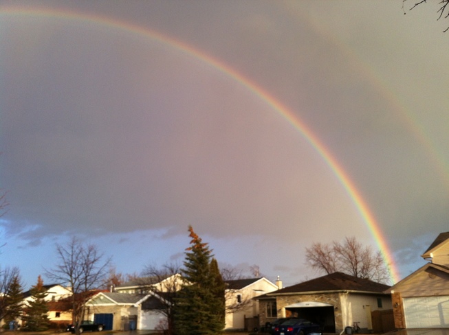 Spring rainbow Winnipeg, MB