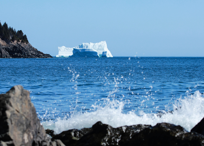 Iceberg off Torbay, Nfld (near St. John's) St John's, NL (Torbay)