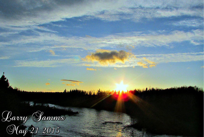 "Sunset Over Burnt Berry Brook" Springdale, Newfoundland and Labrador