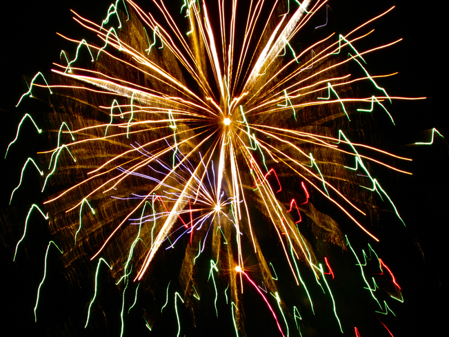 Canada Day fireworks, Abbotsford 