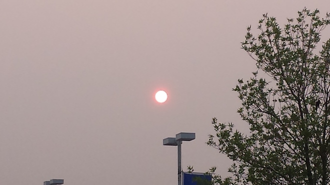 Sun in a Smoky Sky Winnipeg, MB