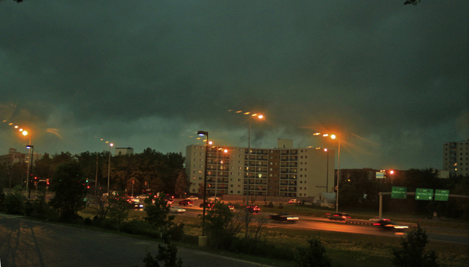 Storm clouds gather Winnipeg, MB