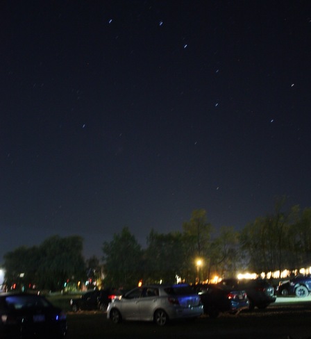 Big Dipper over the drive in Owen Sound, ON