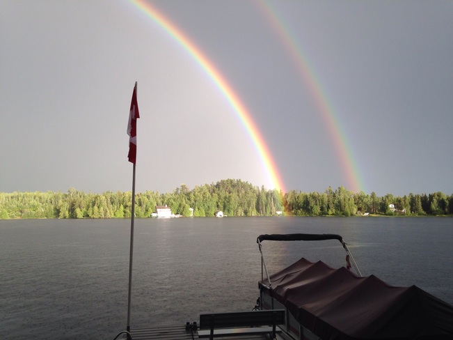 Double Rainbow Dog Lake Road, Thunder Bay, Unorganized, ON P0T, Canada