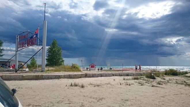 Stormy skies Sauble Beach, ON