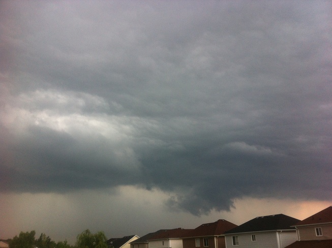 storm clouds Brantford, Ontario Canada