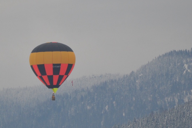 Vernon Carnival Hot air baloon. South Vernon, British Columbia Canada