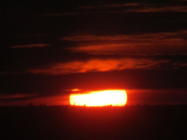Fiery sunset Moncton, NB