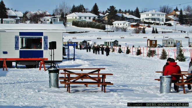 Village sur glace de Roberval Lac St Jean, QC