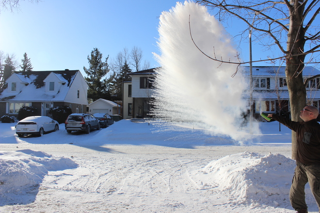 Water vapor explosion Ottawa, ON