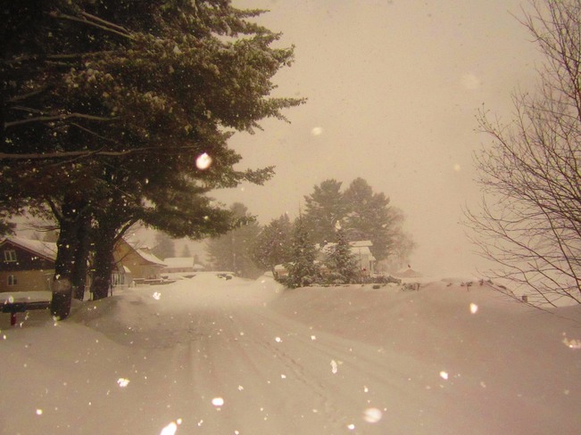TempÃªte de neige sur le vif Montpellier, QC