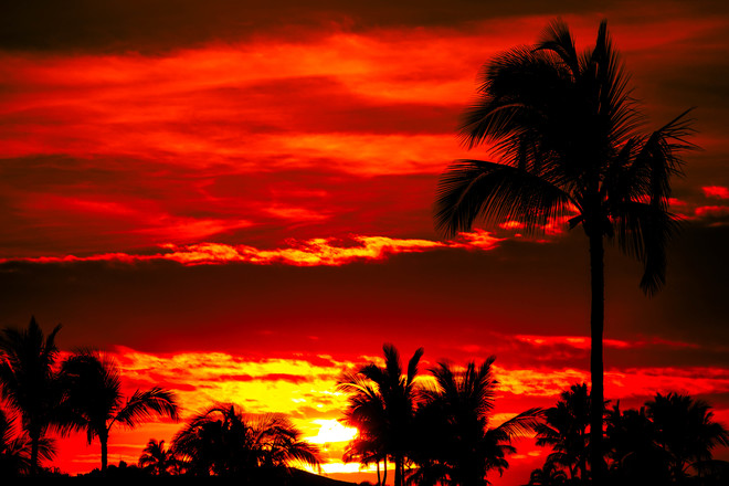 End of the day,Hawaii, Big Island Kona, Hawaii County, HI, United States
