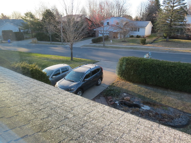 frost morning with a dusting a snow Fredericton, NB