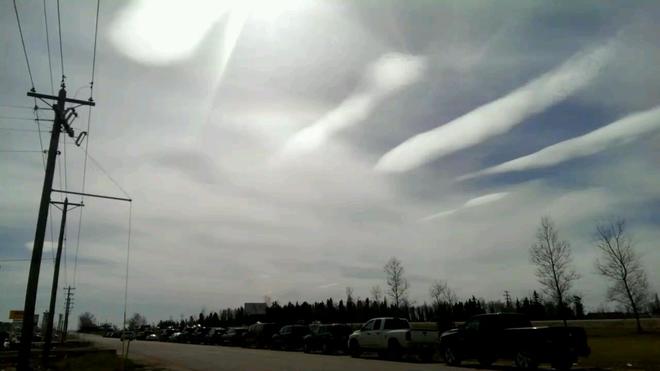 CREEPY SKY clouds Fort McMurray, AB
