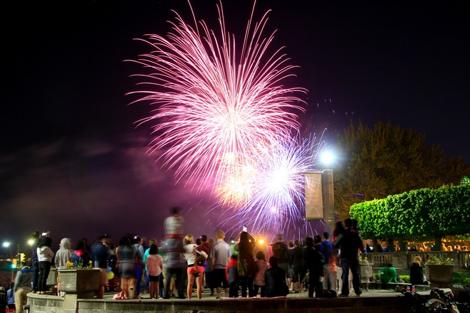 Victoria day Fireworks at Niagara. Niagara Falls, ON