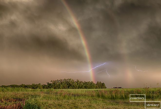 Double Rainbows & Lightening Bolts Oak Bluff, MB