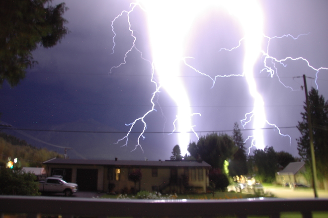 Lightning storm in Revelstoke Revelstoke, BC