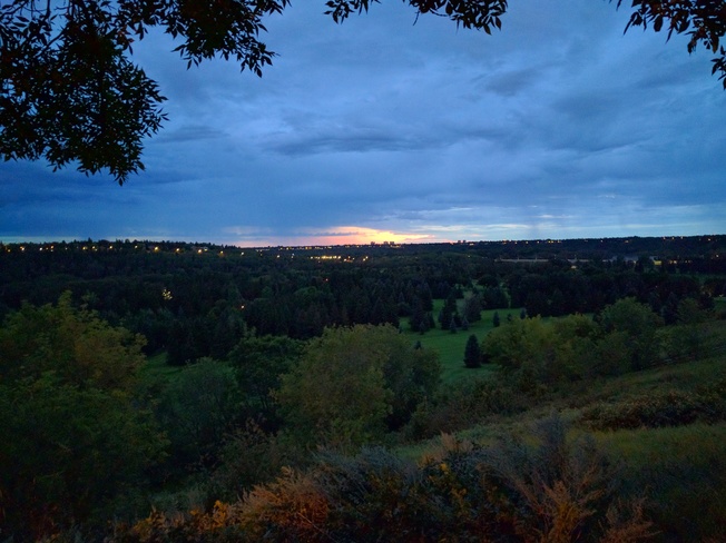 sunset and cloudy Edmonton, AB