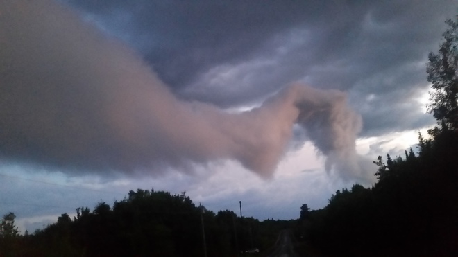 scary clouds Miramichi, NB