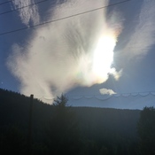 Iridescent Cloud, Nelson, BC, Canada.