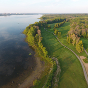 Club de Golf Chateau Cartier vue de l'Oeil du drone
