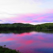 Lerver de soleil sur le Lac Boucher, Zec Nordique aux Escoumins.