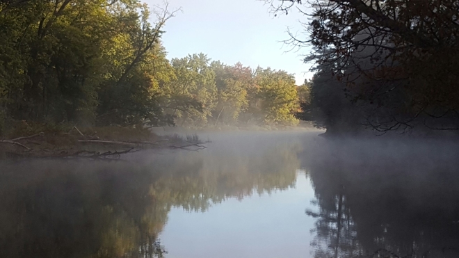 Mist on York River Bancroft, Ontario