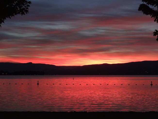 Gellatly Bay sunrise on Okanagan Lake West Kelowna, BC