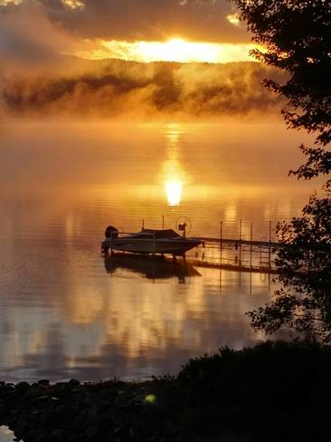 early autumn morning on the Ottawa River-(Deep River) Deep River, ON