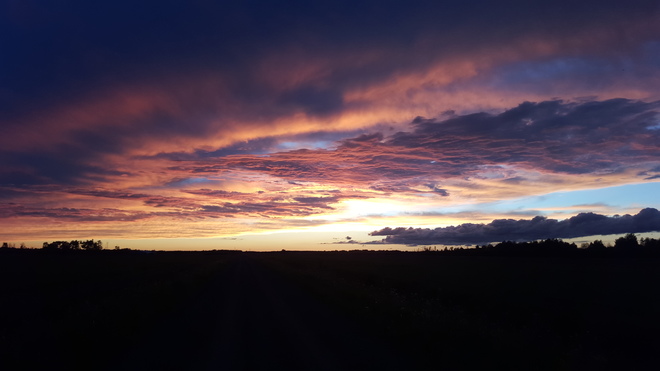 august sunset Stratton, ON