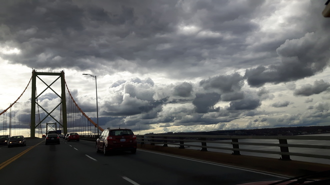 bridge clouds Halifax, NS