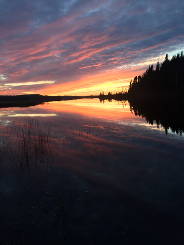 Sunset over peters pond Botwood, Newfoundland and Labrador, CA