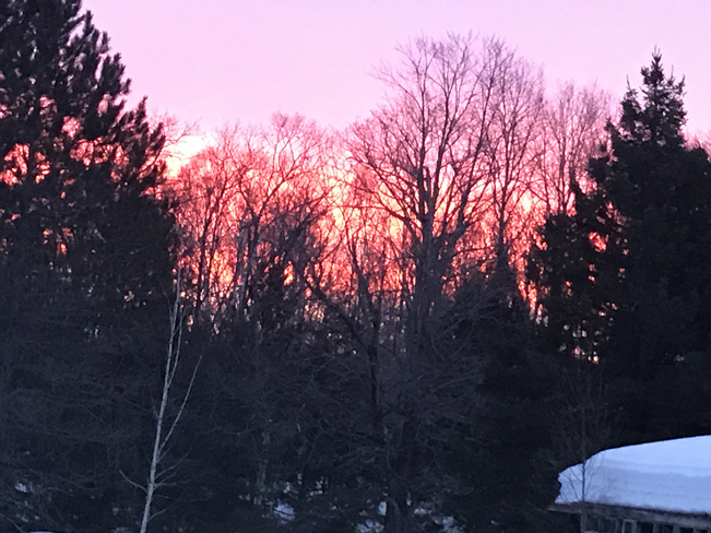 Red skies in the morning... Gravenhurst, Ontario, CA