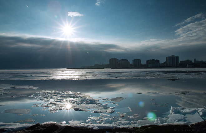 Sunshine, Ice and reflections Kingston, ON