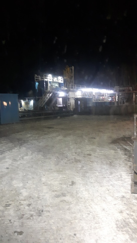 Drilling rig near chetwynd BC Chetwynd, BC