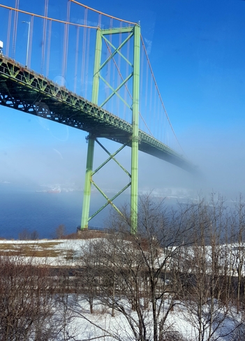 fog over the Mackay Bridge in Halifax Halifax, NS