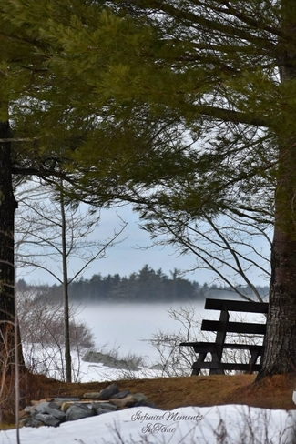 Snow Fog on Hirtle Lake, NS New Germany, NS