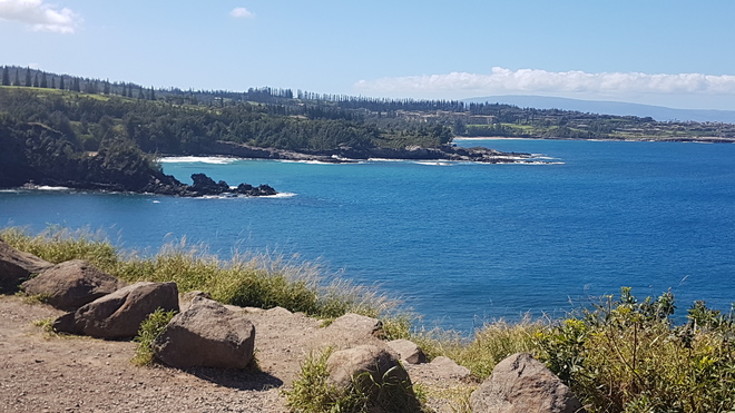 View from the top of Honolua Bay Hawaiian Ocean View, HI