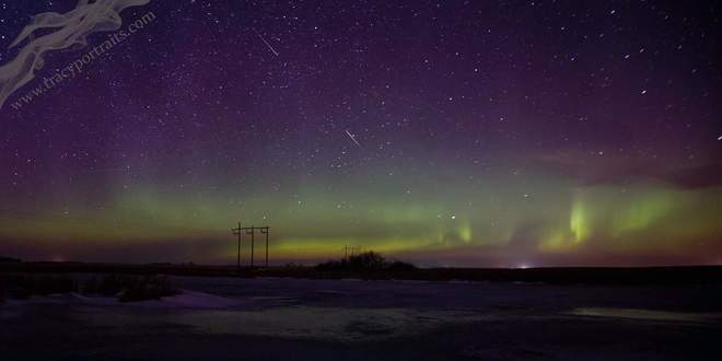 Aurora and meteor Unnamed Road, Melville, SK S0A 2P0, Canada