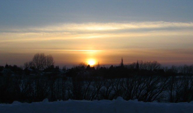 Au coucher du soleil Chambord, QC